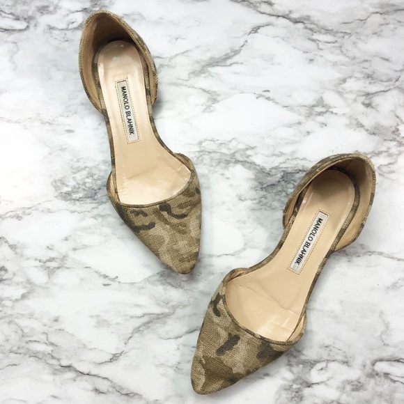 Manolo Blahnik Shoes - Manolo Blahnik | Soussaba D’Orsay Pointed Flats 37